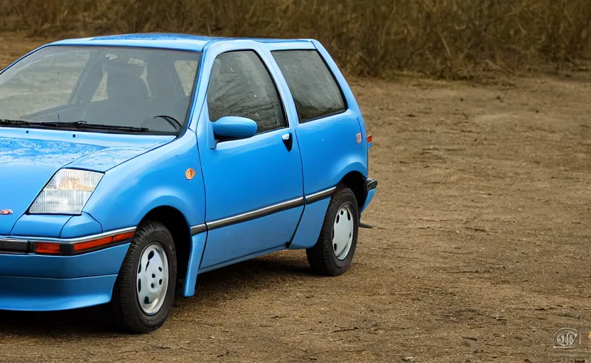 Prompt: geo metro, car photography