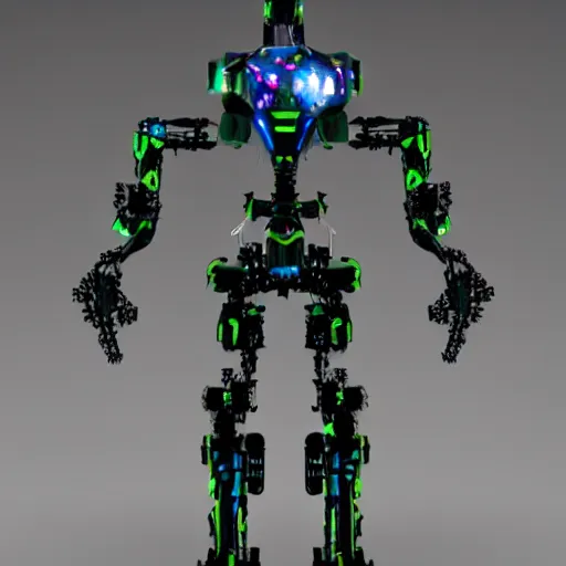 Image similar to humanoid skinny mech