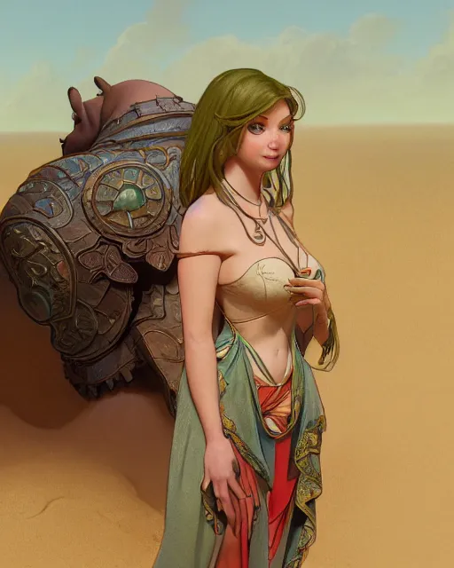 Image similar to beautiful , shrek standing in front of a beach, intricate, stunning, highly detailed, digital painting, artstation, concept art, smooth, sharp, focus, illustration, art by artgerm and greg rutkowski and alphonse mucha