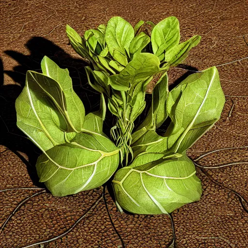 Prompt: medium shot mandrake root in a pot, wide leaves on a head, intricate hyper detailed ultra sharp sharp focus, global illumination, radiant light, alexandre ferra, irakli nadar, octane render, unreal engine, 4 k, ultra hd,