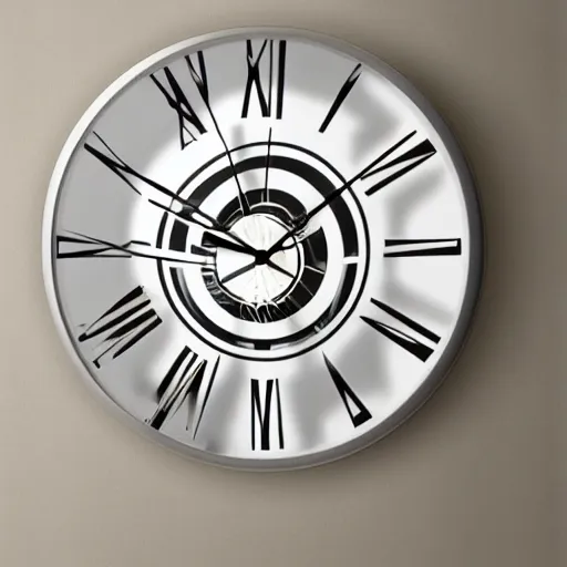Prompt: art deco design for a wall clock