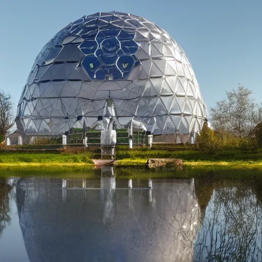 Prompt: Montreal Biosphere, geodesic dome by Buckminster Fuller, cinematic lighting, 4k, 8k