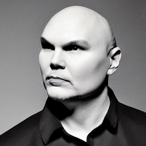 Image similar to the face of billy corgan illuminated by fire, and as if his soul is consumed by darkness, but a single light shines, and the darkness of the night is replaced by the light of justice.