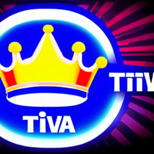 Image similar to Trivia TV show with blue crown logo