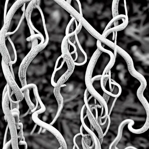 Image similar to tendrils of a climber vine, award winning black and white photography