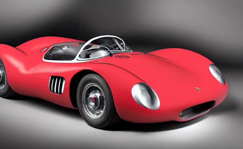 Image similar to “A 2025 Porsche 550 Spyder Concept, studio lighting”