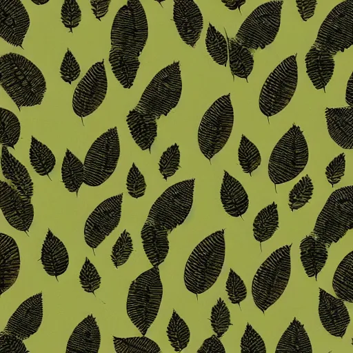 Prompt: a pattern of leaves that looks like keanu reaves