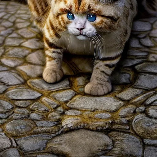 Image similar to national geographic photo of meowth, pokemon in the wild, intricate, portrait, 8 k highly professionally detailed, hdr, award winning