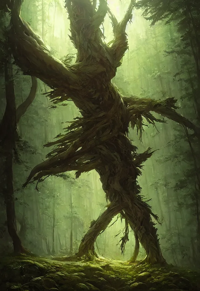 Image similar to Spirit soul of forest, by Greg Rutkowski