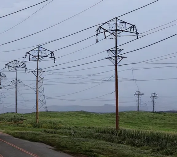 Image similar to realistic powerlines