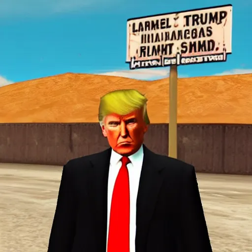 Image similar to donald trump in gta san andreas