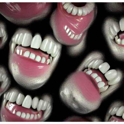 Image similar to a set of false teeth, hyper realistic, photography, 3 5 mm