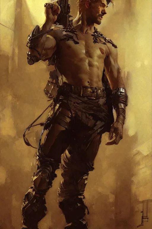 Image similar to attractive man, painting by gaston bussiere, craig mullins, j. c. leyendecker, yoji shinkawa