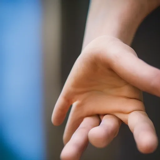 Prompt: human hand, XF IQ4, 150MP, 50mm, f/1.4, ISO 200, 1/160s, natural light, Adobe Photoshop, Adobe Lightroom, DxO Photolab, polarizing filter, Sense of Depth, AI enhanced, HDR