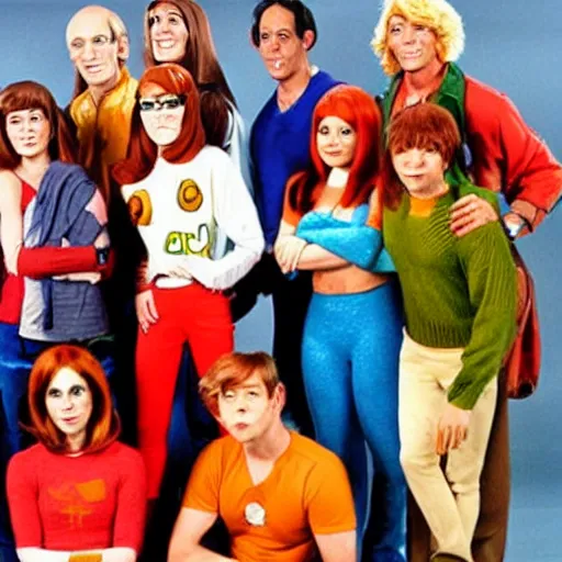 Prompt: the scooby doo gang as real people