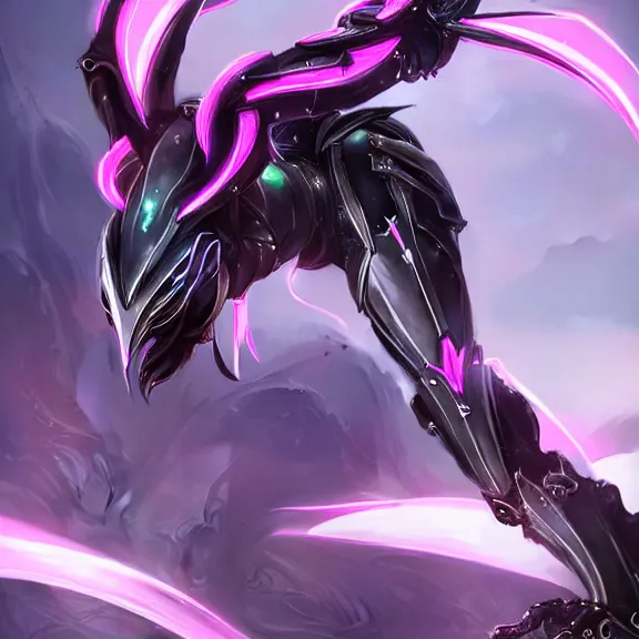 Image similar to highly detailed giantess shot, exquisite warframe fanart, looking up at a giant beautiful majestic saryn prime female warframe, as a stunning anthropomorphic robot female hot dragon, robot dragon head, looming over you, elegantly posing over you, sleek bright white armor with glowing fuchsia accents, camera between detailed robot legs, looking up, proportionally accurate, anatomically correct, sharp detailed robot dragon paws, two arms, two legs, camera close to the legs and feet, giantess shot, furry shot, upward shot, ground view shot, leg and hip shot, elegant shot, epic low shot, high quality, captura, realistic, sci fi, professional digital art, high end digital art, furry art, macro art, giantess art, anthro art, DeviantArt, artstation, Furaffinity, 3D realism, 8k HD octane render, epic lighting, depth of field
