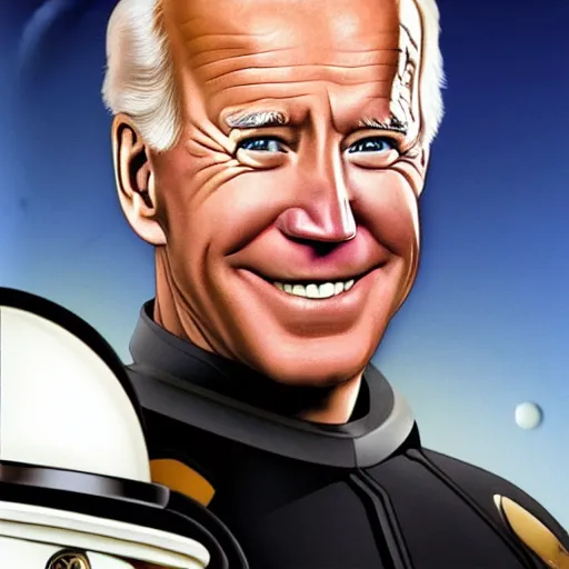 Prompt: Joe Biden as Dark Helmet from Space Balls movie