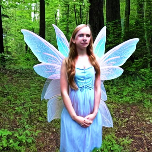 Image similar to photo of a real-life stunningly beautiful cottagecore fairy