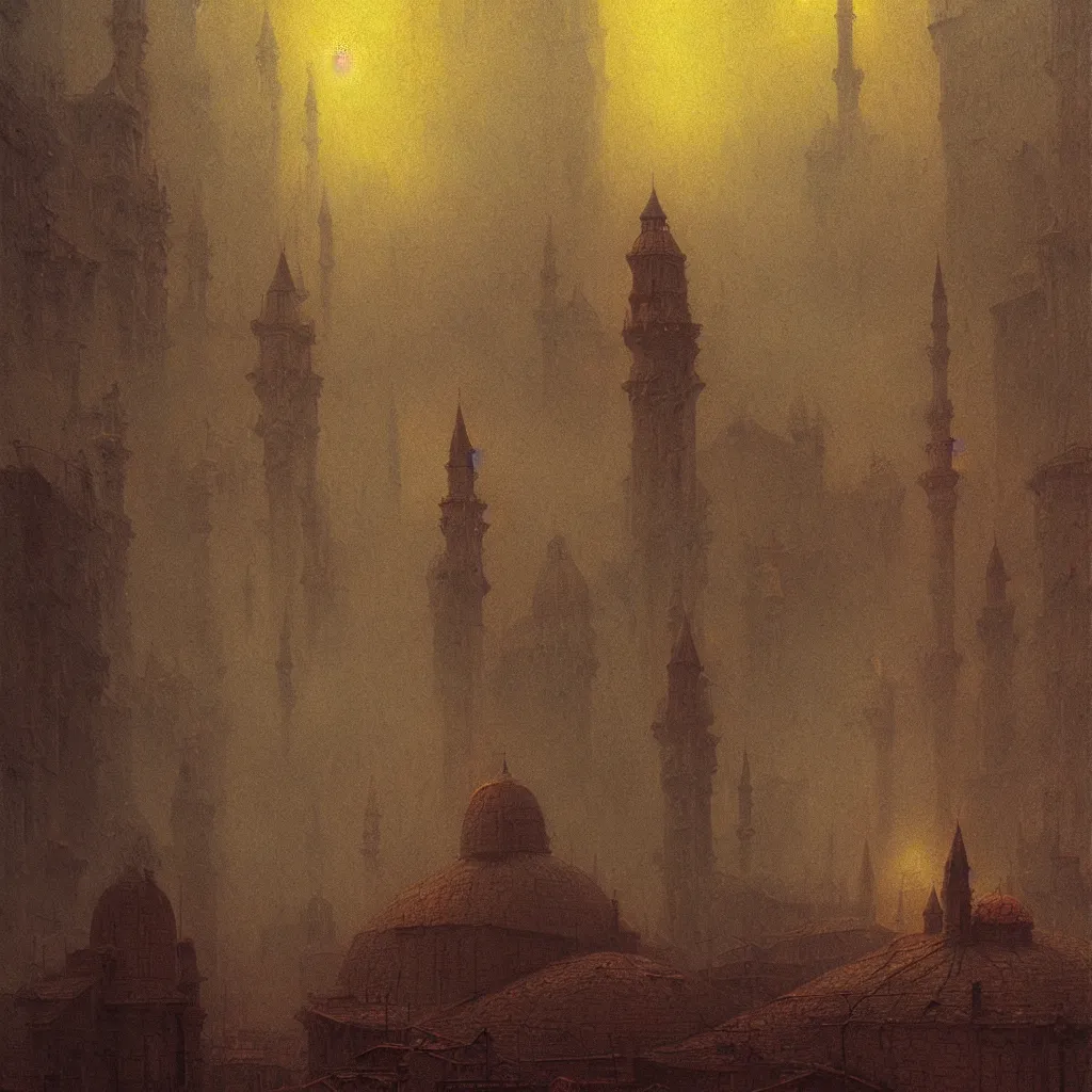 Image similar to a cinematic scene from the istanbul, concept art by beksinski and jean delville, dramatic lighting, ultra hd, hdr, 8 k