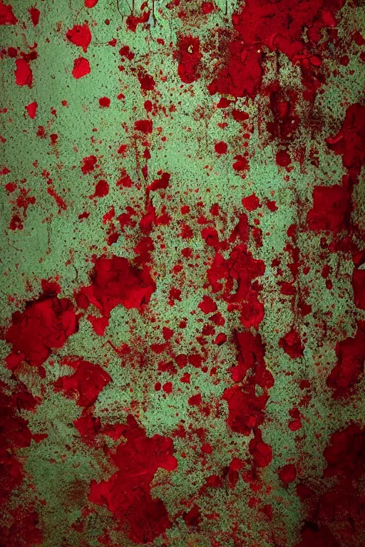 Prompt: decay by geert goiris, award - winning, fine - art photography, dark red and green color scheme