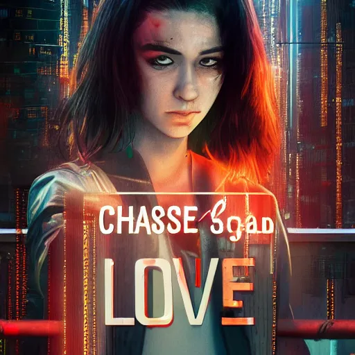 Image similar to book cover of a novel featuring sgt chase meeting the love of his life in jail, cyberpunk setting, 4 k resolution