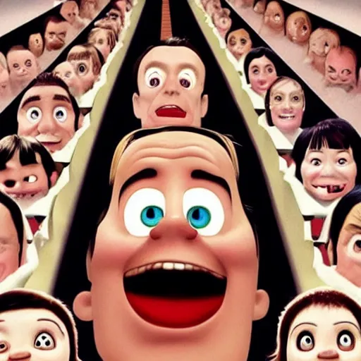 Image similar to the shining in pixar style