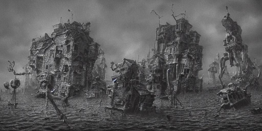 Image similar to spongebob drawn by beksinski, realistic 4 k octane beautifully detailed render, 4 k post - processing, highly detailed, intricate complexity, epic composition, magical atmosphere, cinematic lighting, masterpiece, ultra hd