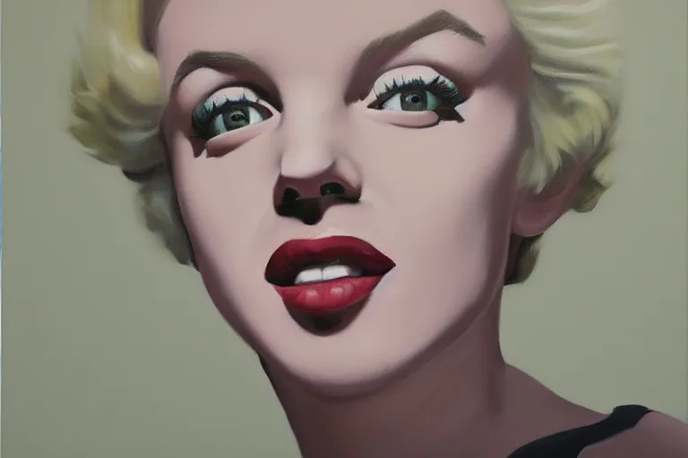 Image similar to portrait of merlyn monroe artwork by tim eitel