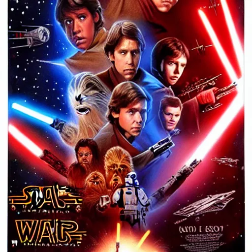 Image similar to a Star Wars movie poster of the always sunny in Philadelphia cast featuring IMAX art