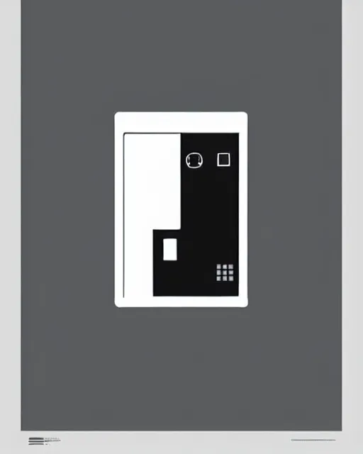 Prompt: minimalist poster of a switch