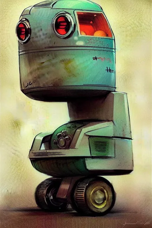 Prompt: ( ( ( ( ( 1 9 5 0 s retro future android robot dumptruck. muted colors., ) ) ) ) ) by jean - baptiste monge,!!!!!!!!!!!!!!!!!!!!!!!!!