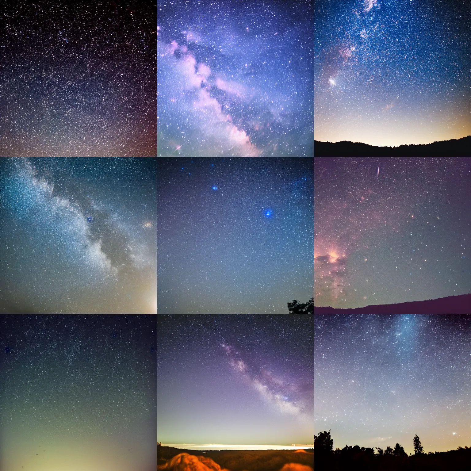 Prompt: HD Dslr professional photograph of a sky full of beautiful stars