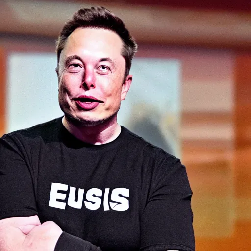 Prompt: elon musk with tusks