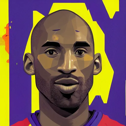 Image similar to Kobe Bryant profile picture by Sachin Teng, asymmetrical, Organic Painting , Matte Painting, geometric shapes, hard edges, graffiti, street art:2 by Sachin Teng:4