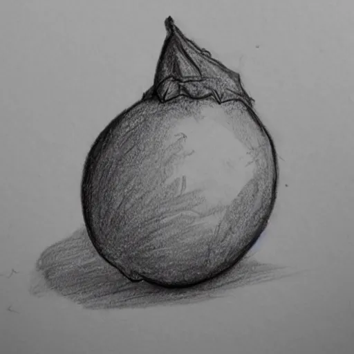 Prompt: professional pencil sketch of a lemon