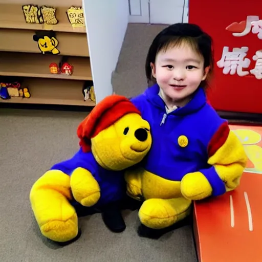 Image similar to xi xinping as winny the pooh