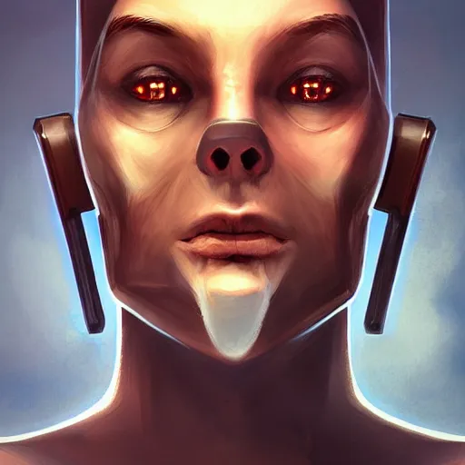 Image similar to concept art of scientist by jama jurabaev, brush stroke, scifi accessories, trending on artstation, symmetry, high quality, extremely detailed