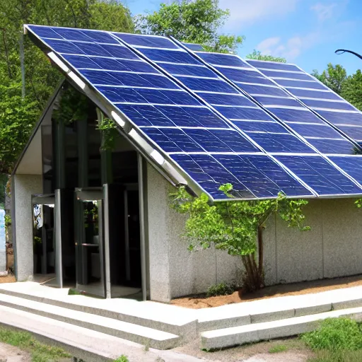 Image similar to solarpunk chapel from the outside, photo contest