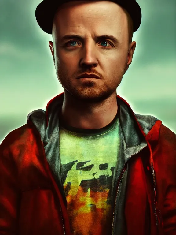 Prompt: portrait art of Jesse Pinkman 8k ultra realistic , lens flare, atmosphere, glow, detailed,intricate, full of colour, cinematic lighting, trending on artstation, 4k, hyperrealistic, focused, extreme details,unreal engine 5, cinematic, masterpiece