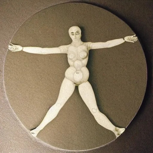 Prompt: vitruvian woman