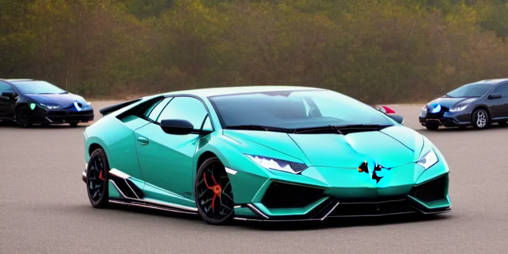 Image similar to lamborghini but honda civic