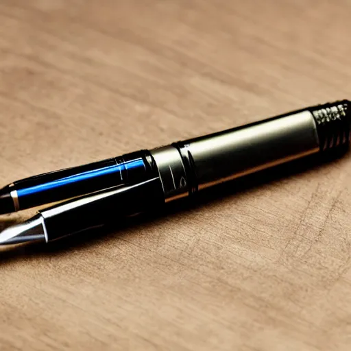 Prompt: a photo of a combat ink pen