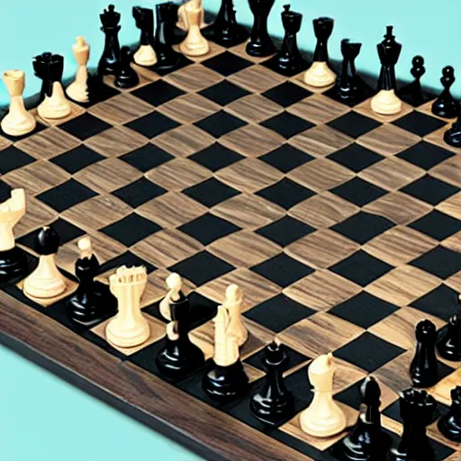 Prompt: the matrix chess set