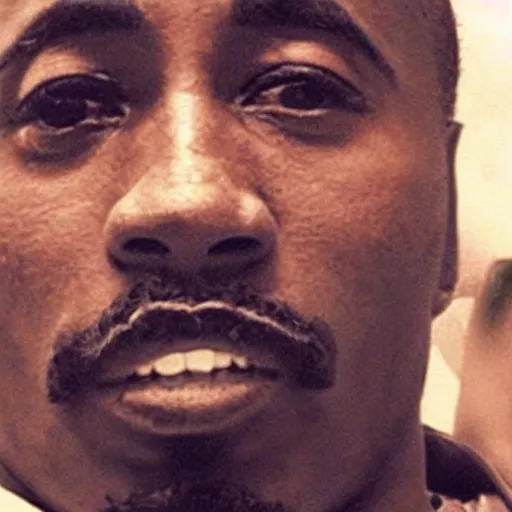 Image similar to photo of 2pac today if he was still alive.