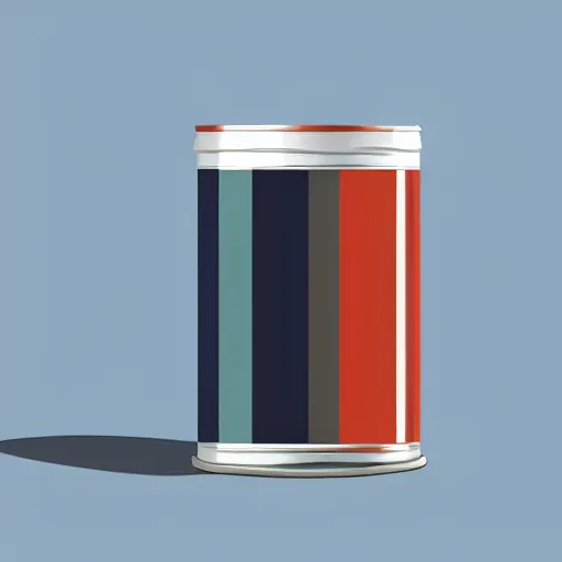 Image similar to can of paint, minimal, modern