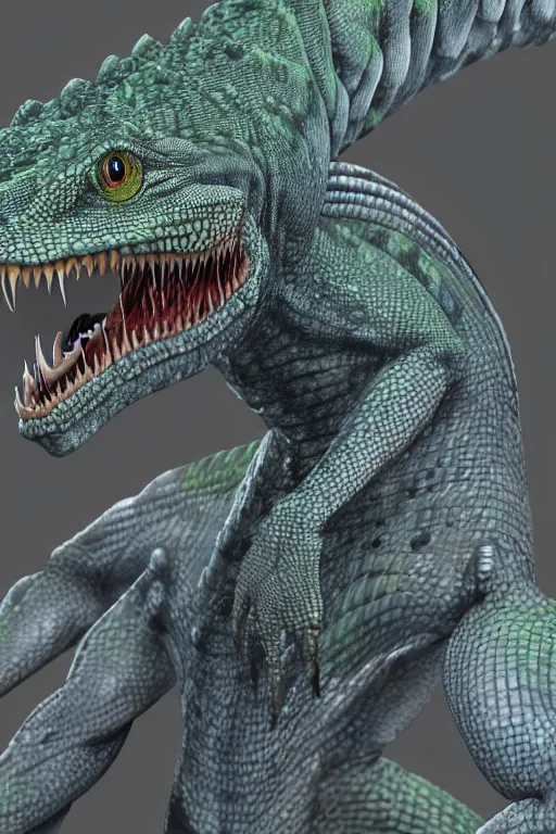 Image similar to lizardman, gray scales, anime, hd,