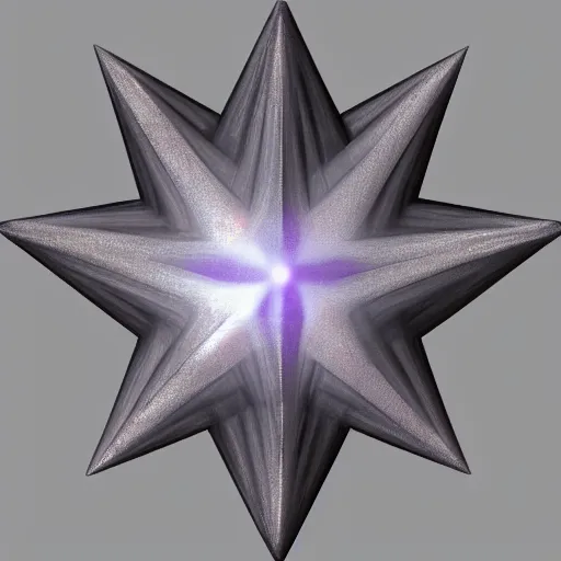 Image similar to blender render of a star