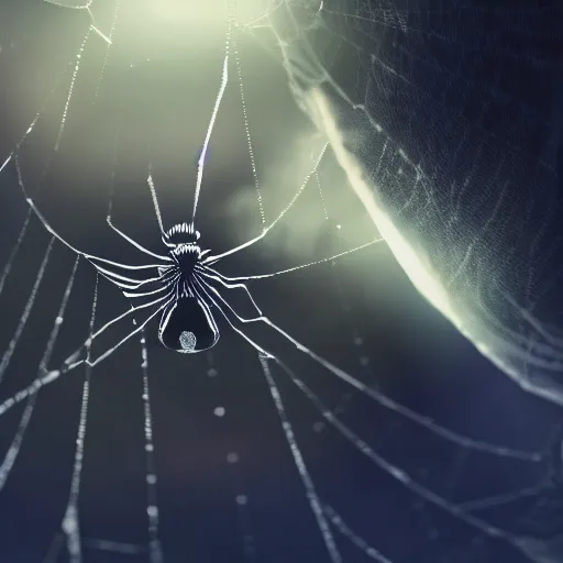 Prompt: cinematic headshot portrait of a anime spider flies in the space, movie still, more details, dramatic lighting