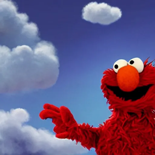 Image similar to elmo has a psychotic break