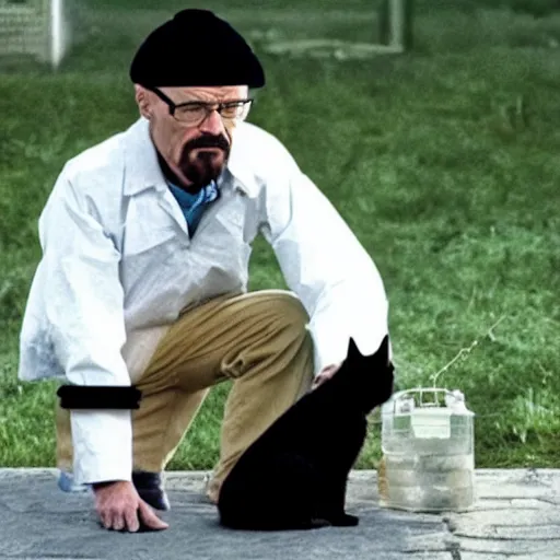 Image similar to walter white catboy